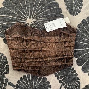 NWT Zara top bustier